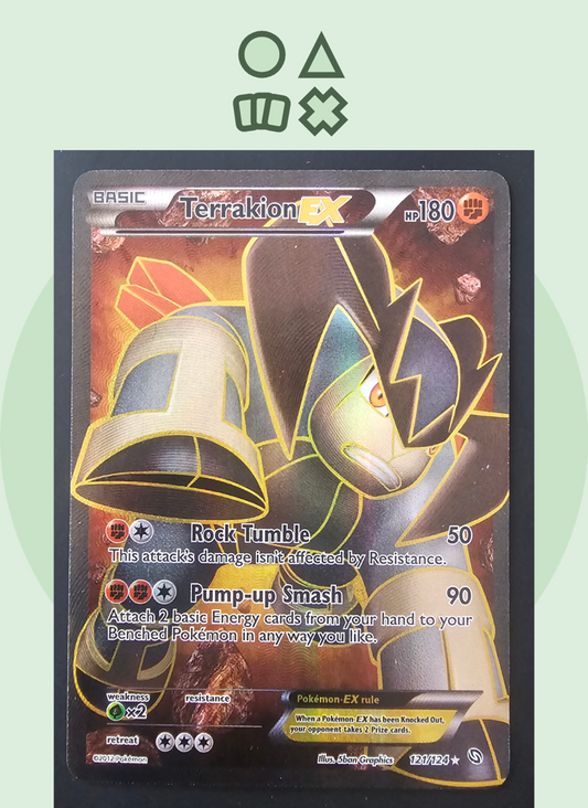 Terrakion EX - NM (DRX121 B&W Dragons Exalted)