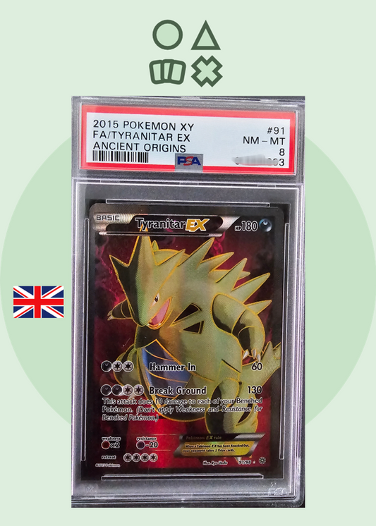 Tyranitar EX - PSA 8 (AOR91 XY Ancient Origins)