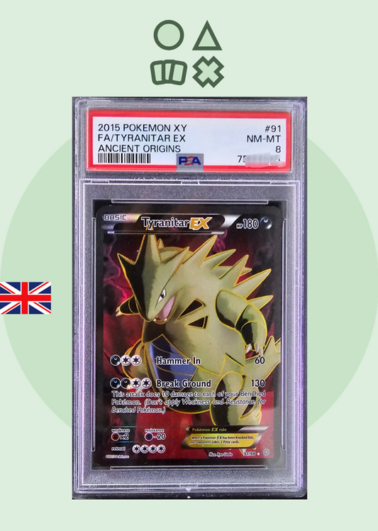 Tyranitar EX - PSA 8 (AOR91 XY Ancient Origins)