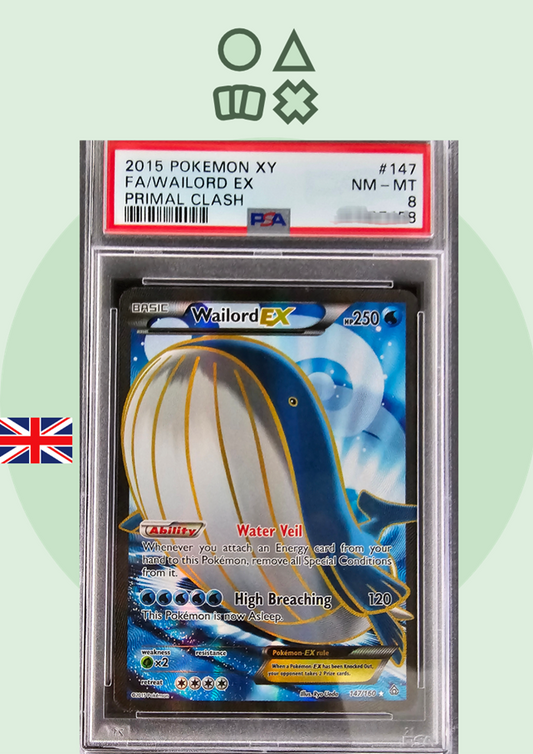 Wailord EX - PSA 8 (PRC147 XY Primal Clash)
