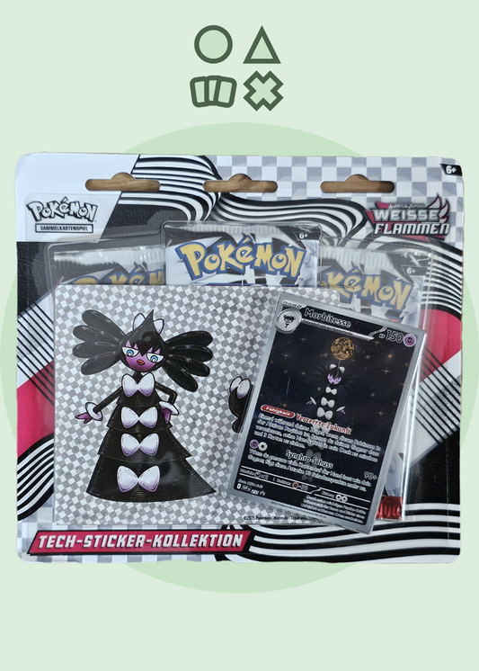Pokémon Karmesin & Purpur Weiße Flammen 3er Tech-Sticker-Kollektion Blister - deutsch