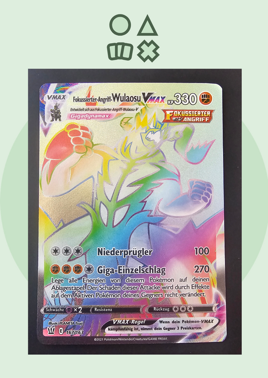 Fokussierter-Angriff-Wulaosu VMAX - NM (BST167 SWSH Battle Styles)
