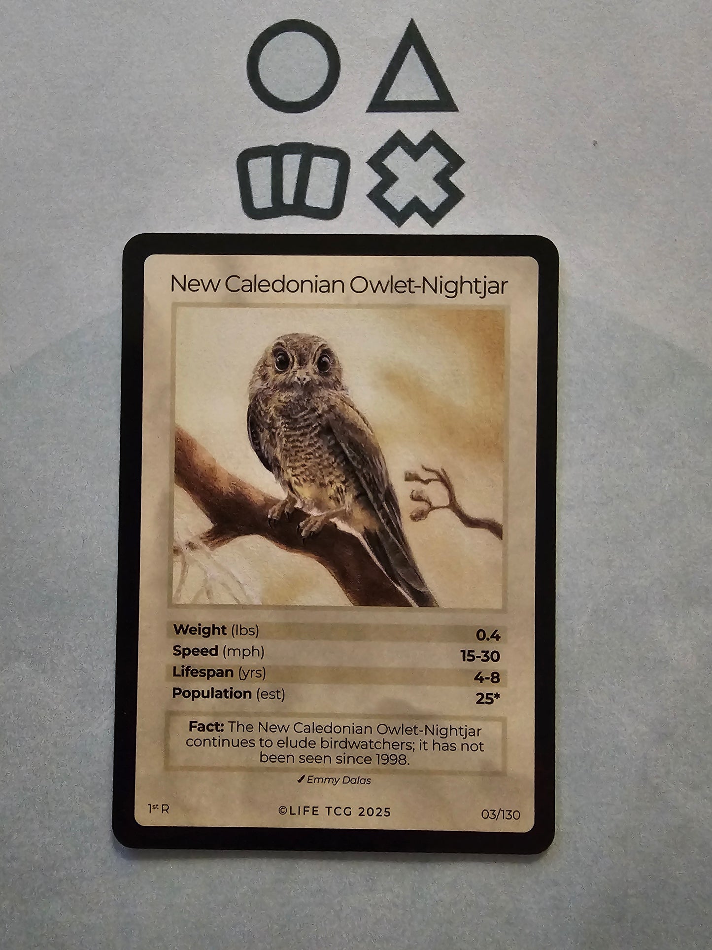 Life TCG New Caledonian Owlet-Nightjar Rare - NM (03 Birds - POP 25)