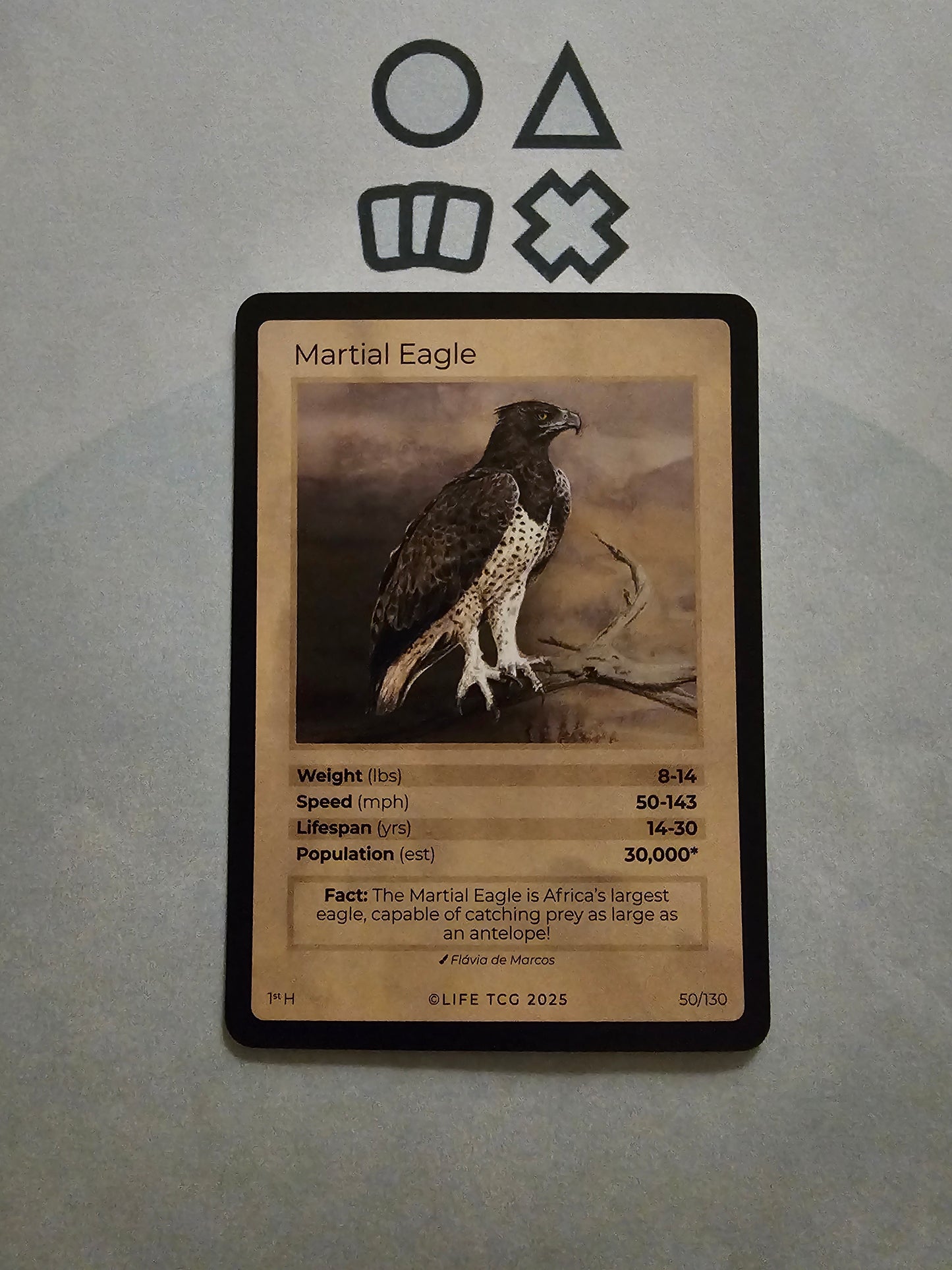 Life TCG Martial Eagle Holo  - NM (26 Birds - POP 30.000)