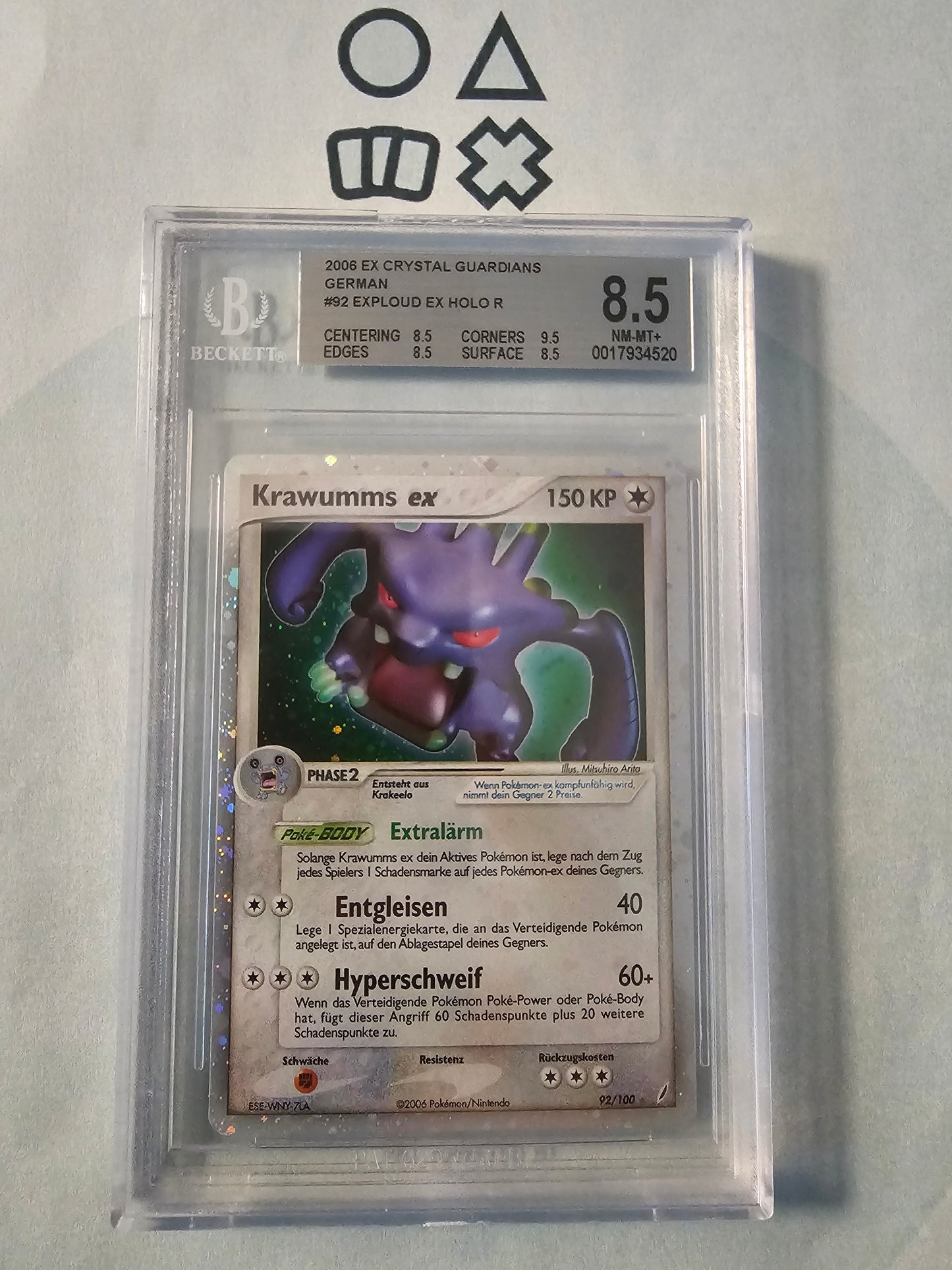 Krawumms EX - BGS 8.5 (CG92 EX Crystal Guardians)