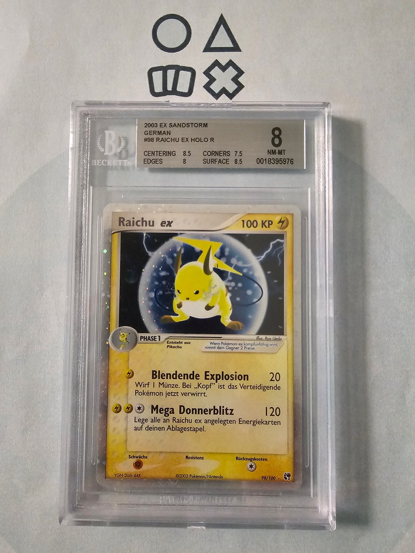 Raichu EX - BGS 8 (SS98 EX Sandstorm)