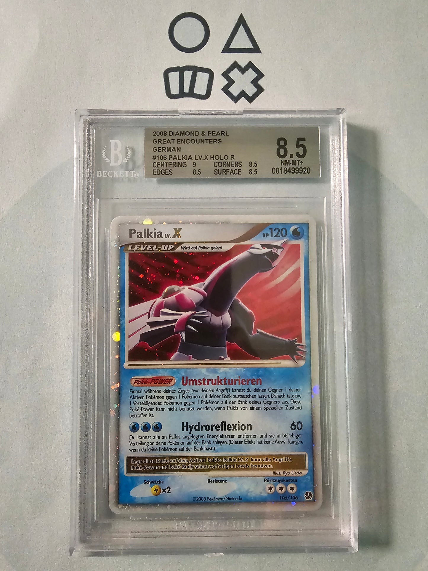 Palkia LV.X - BGS 8.5 (GE106 Diamond & Pearl Great Encounters)