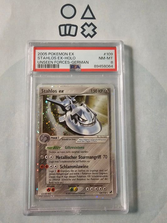 Stahlos EX - PSA 8 (UF109 EX Unseen Forces)