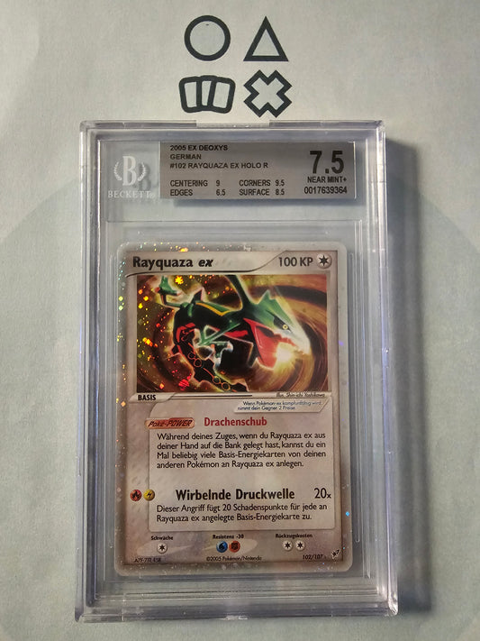 Rayquaza EX - BGS 7.5 (DX102 EX Deoxys)