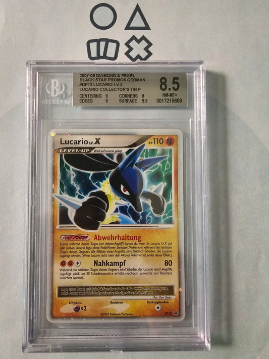 Lucario LV.X - BGS 8.5 (DPPR Diamond & Pearl Promo)