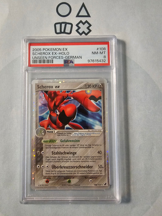 Scherox EX - PSA 8 (UF108 EX Unseen Forces)