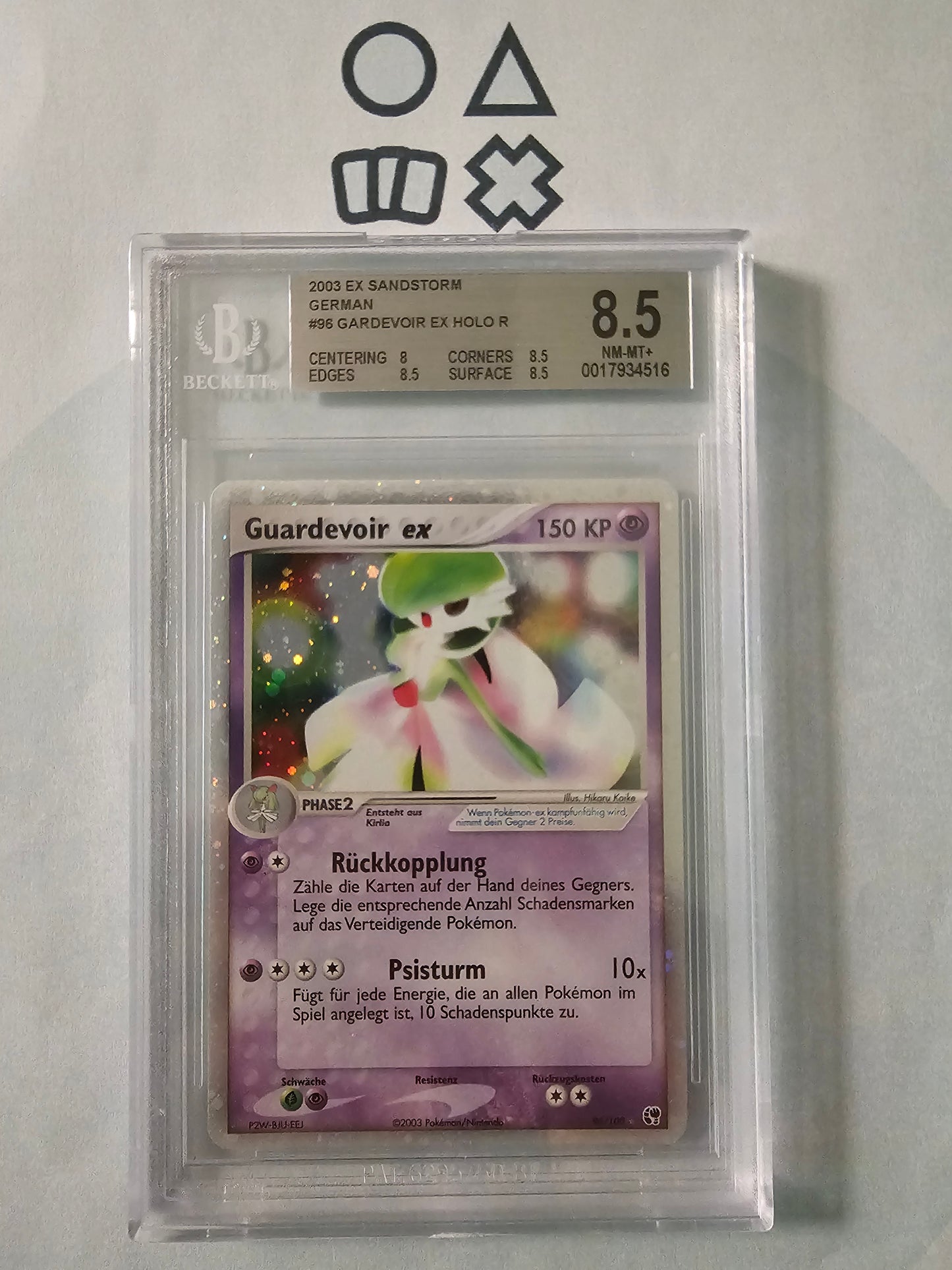 Guardevoir EX - BGS 8.5 (SS96 EX Sandstorm)