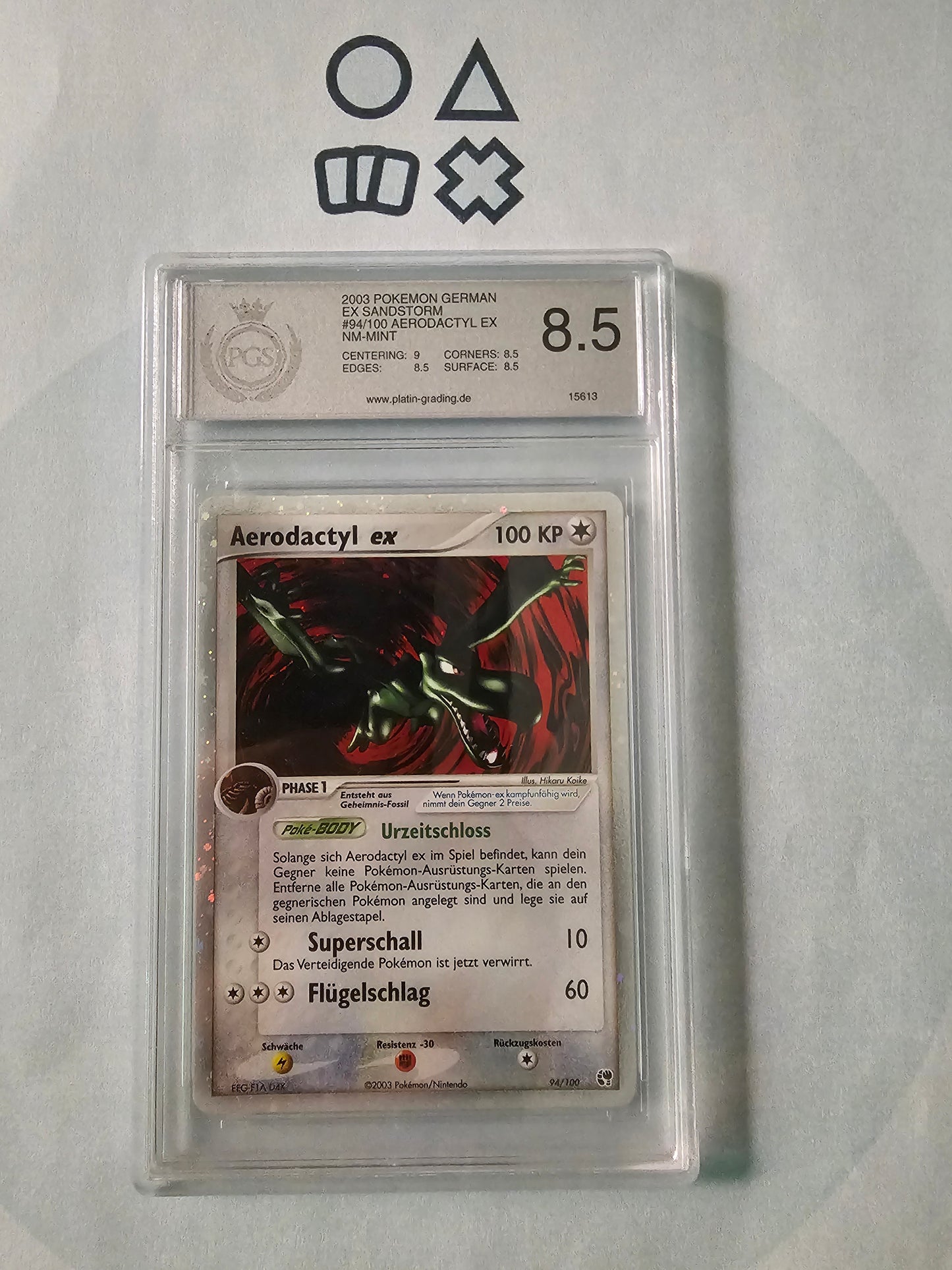 Aerodactyl EX - PGS 8.5 (SS94 EX Sandstorm)