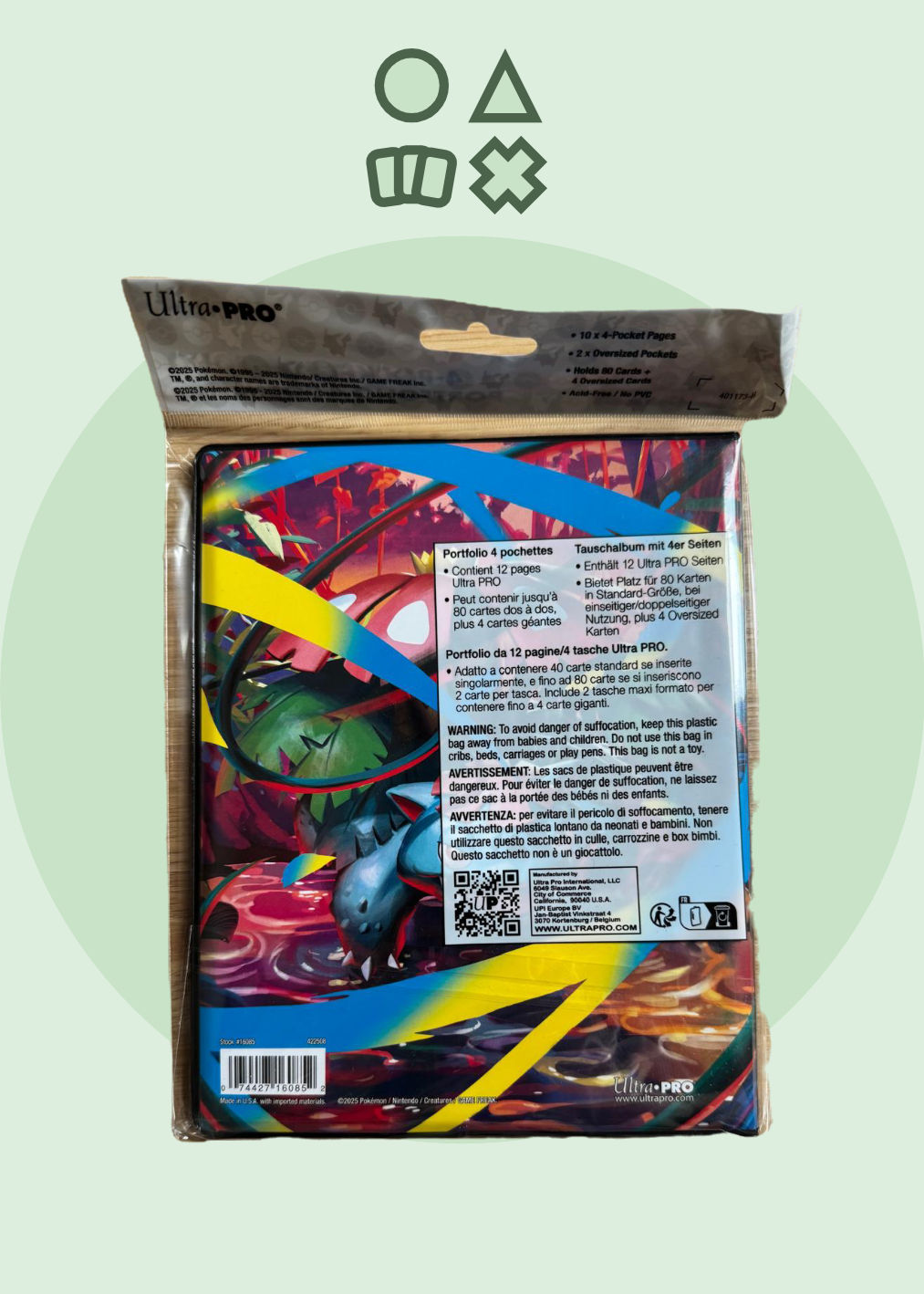 Ultra Pro - Pokémon Mega Evolutions - 4-Pocket Portfolio