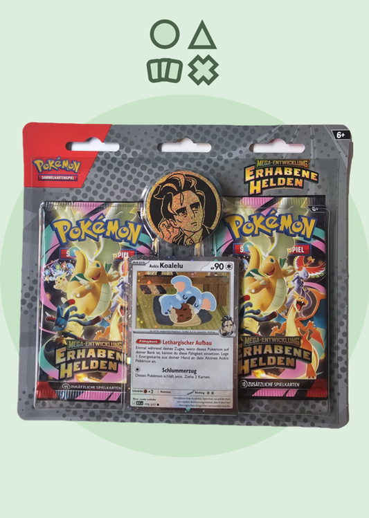 Pokémon Mega Entwicklung Erhabene Helden 2er Blister - deutsch