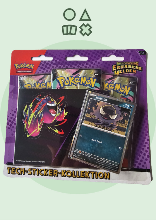 Pokémon Mega Entwicklung Erhabene Helden 3er Blister - deutsch