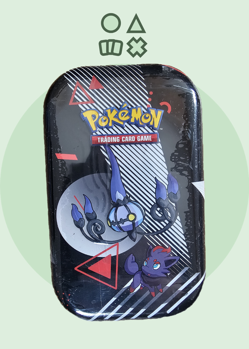 Pokémon Karmesin & Purpur Weiße Flammen und Schwarze Blitze Mini Tin