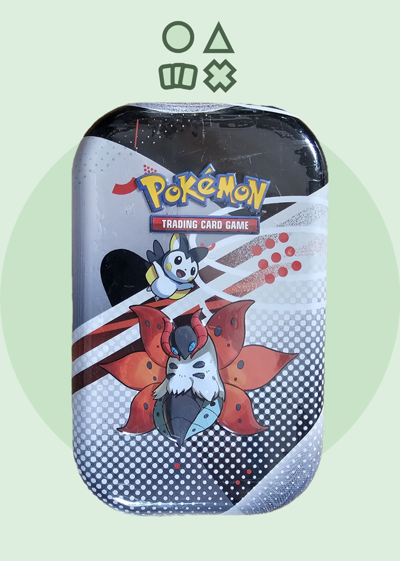 Pokémon Karmesin & Purpur Weiße Flammen und Schwarze Blitze Mini Tin