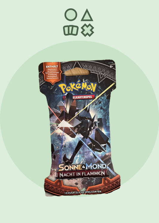 Pokémon Sonne & Mond Nacht in Flammen Sleeved Booster - deutsch