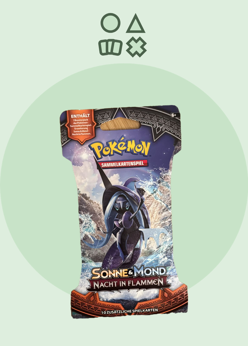 Pokémon Sonne & Mond Nacht in Flammen Sleeved Booster - deutsch