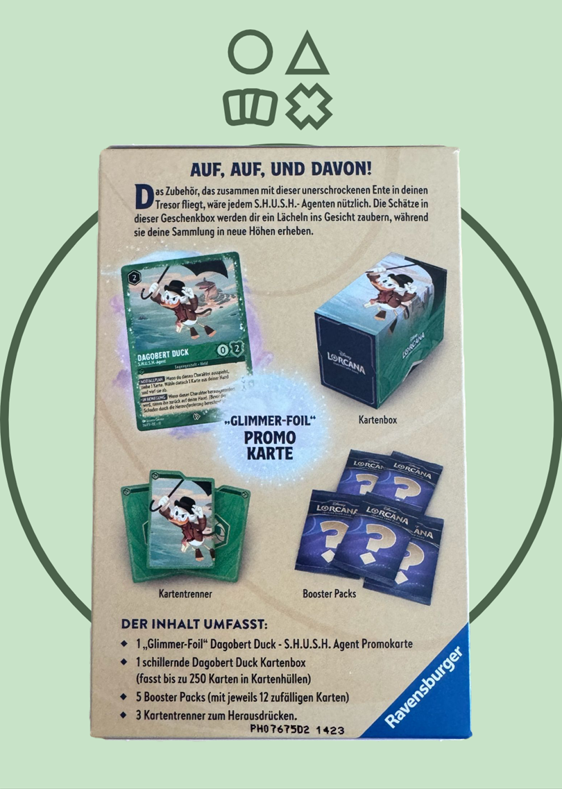 Disney Lorcana TCG Dagobert Duck Geschenkbox - deutsch