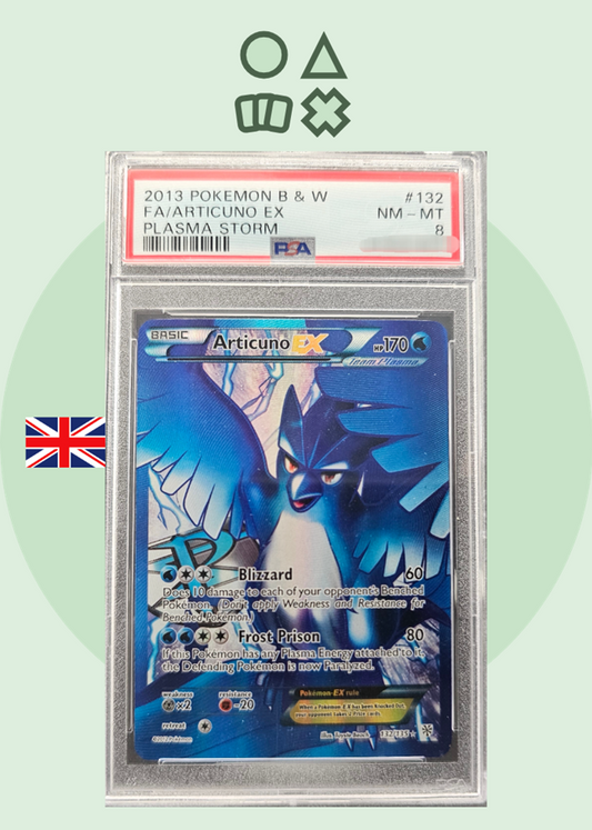 Articuno EX -PSA 8 (PLS132 B&amp;W Plasma Storm)