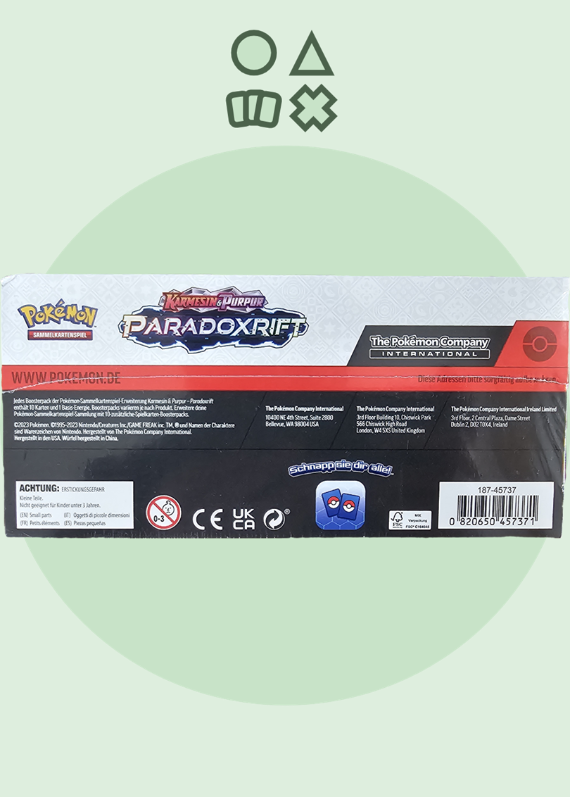 Pokémon Karmesin & Purpur Paradoxrift Build & Battle Stadion Box