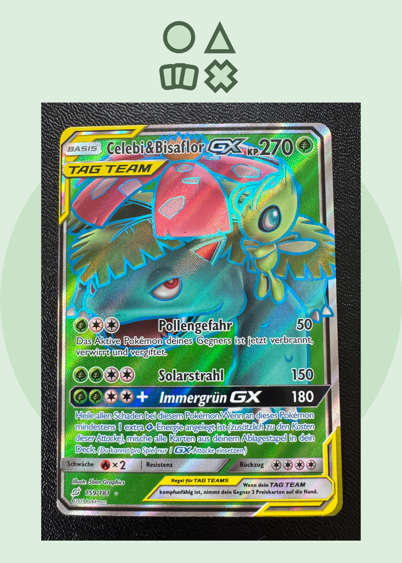 Celebi & Bisaflor GX - NM (TEU159 SM Team Up)