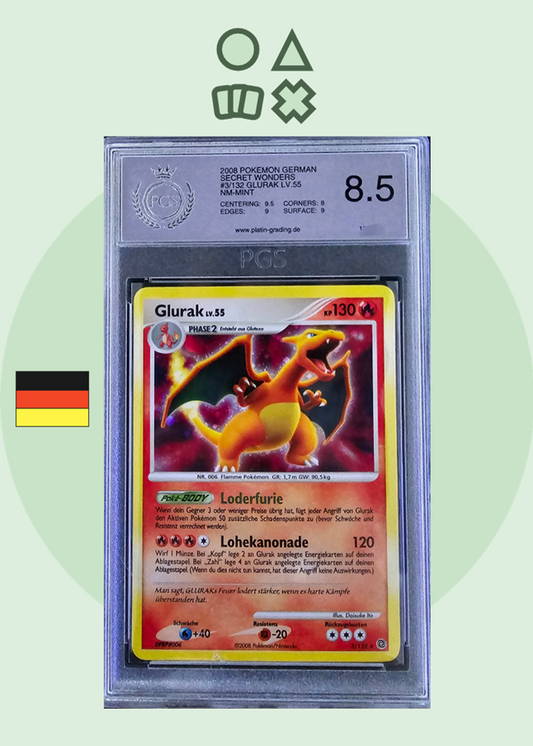 Glurak Lv.55 PGS 8.5 (SW3 D&P Secret Wonders)