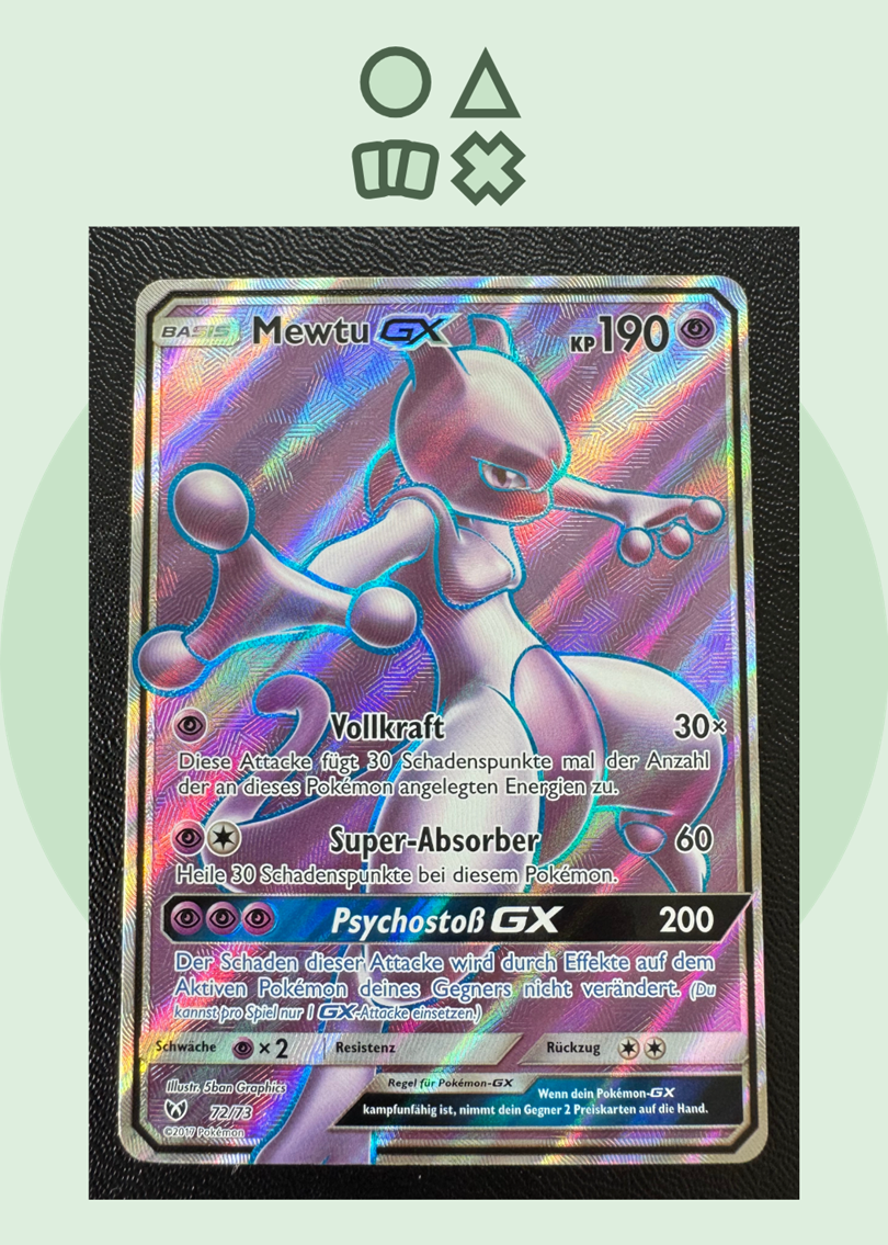Mewtu GX - NM (SLG72 SM Shining Legends)