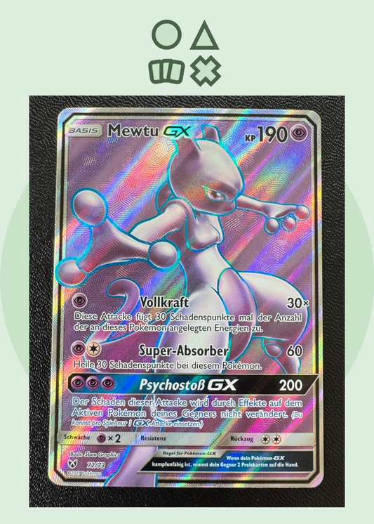 Mewtu GX - NM (SLG72 SM Shining Legends)