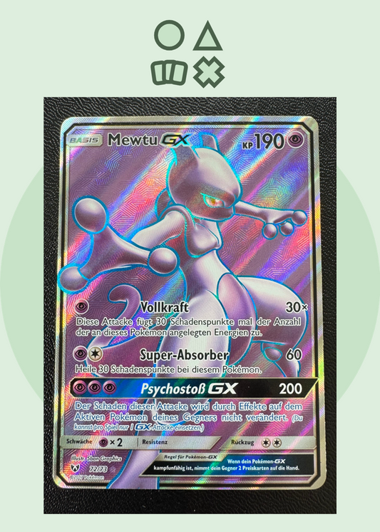Mewtu GX - NM (SLG72 SM Shining Legends)