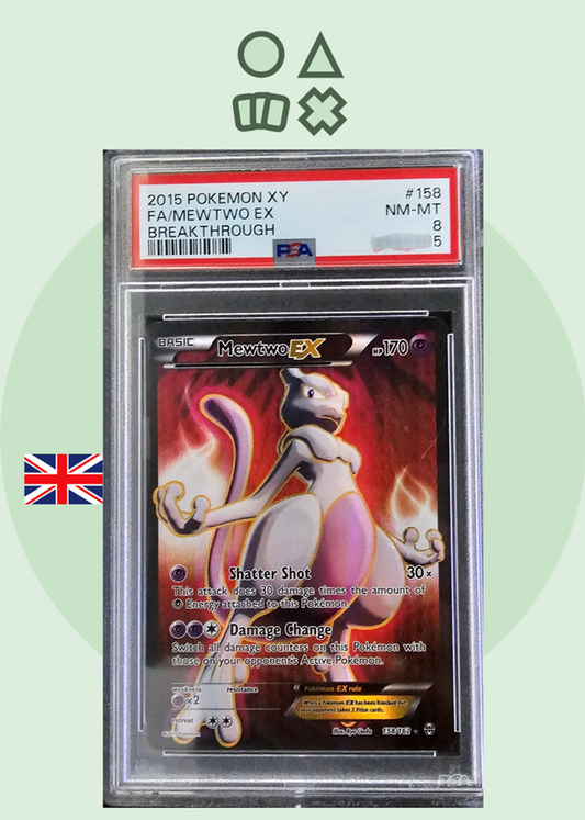 Mewtwo EX - PSA 8 (BKT158 XY Breakthrough)