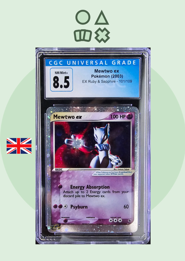 Mewtwo EX - CGC 8.5 (RS101 EX Ruby &amp; Sapphire)