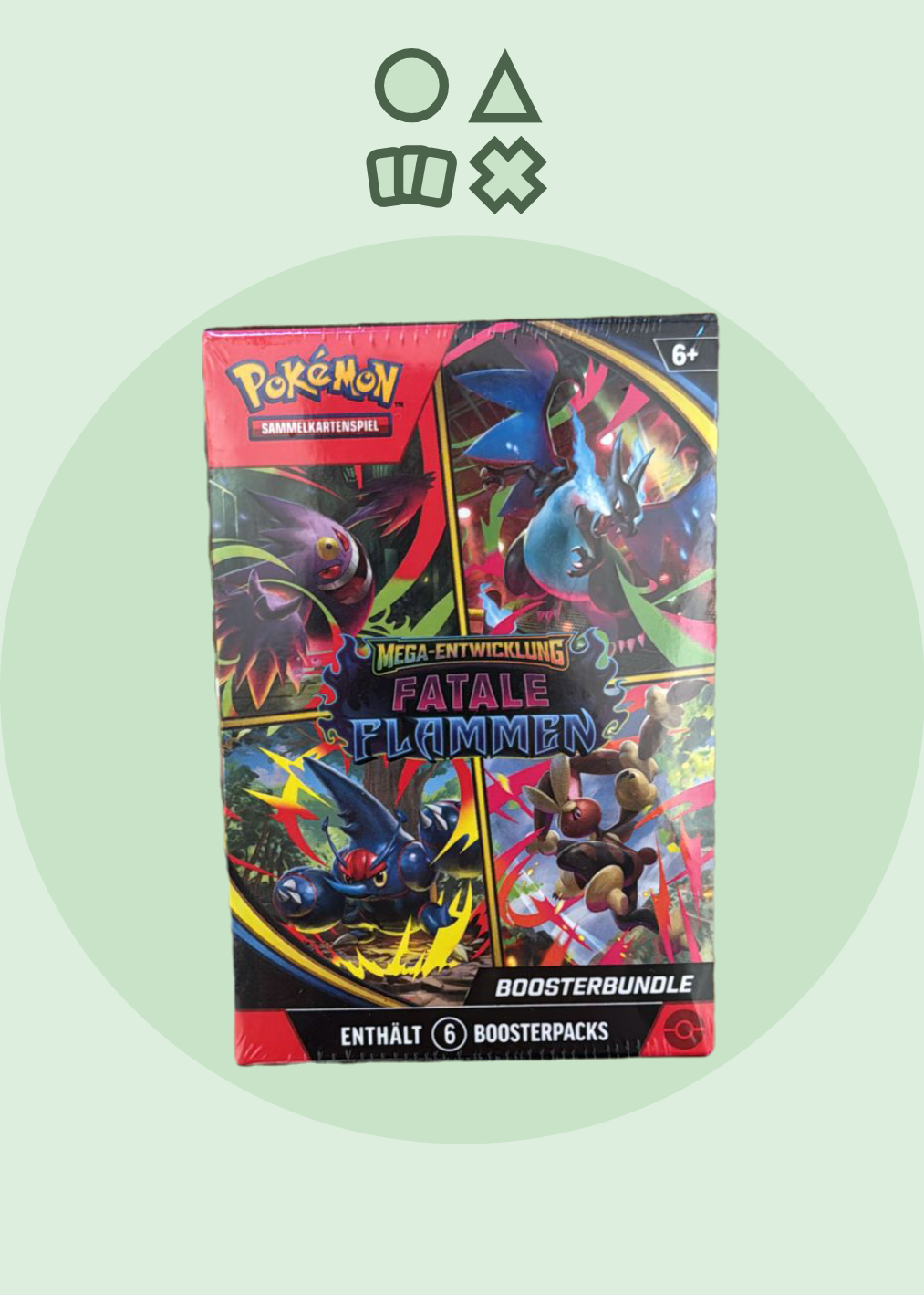 Pokémon Mega Entwicklung Fatale Flammen Booster Bundle - deutsch