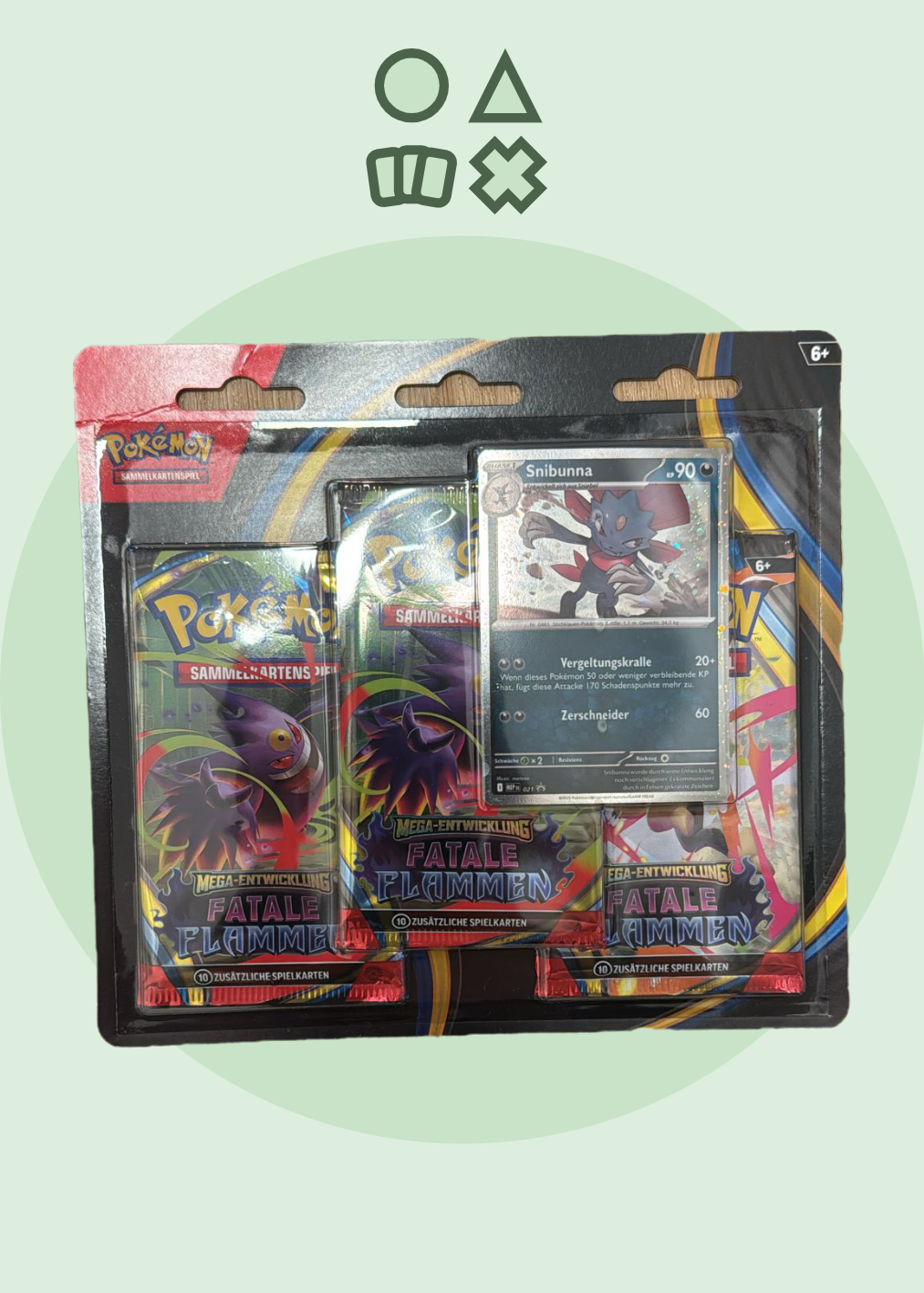 Pokémon Mega Entwicklung Fatale Flammen 3er Blister - deutsch