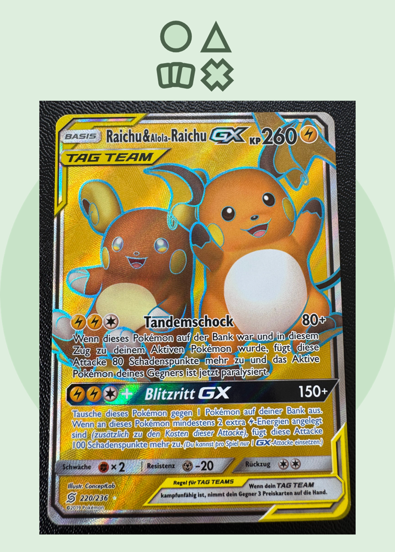 Raichu & Alola-Raichu GX - NM (UNM220 SM Unified Minds)