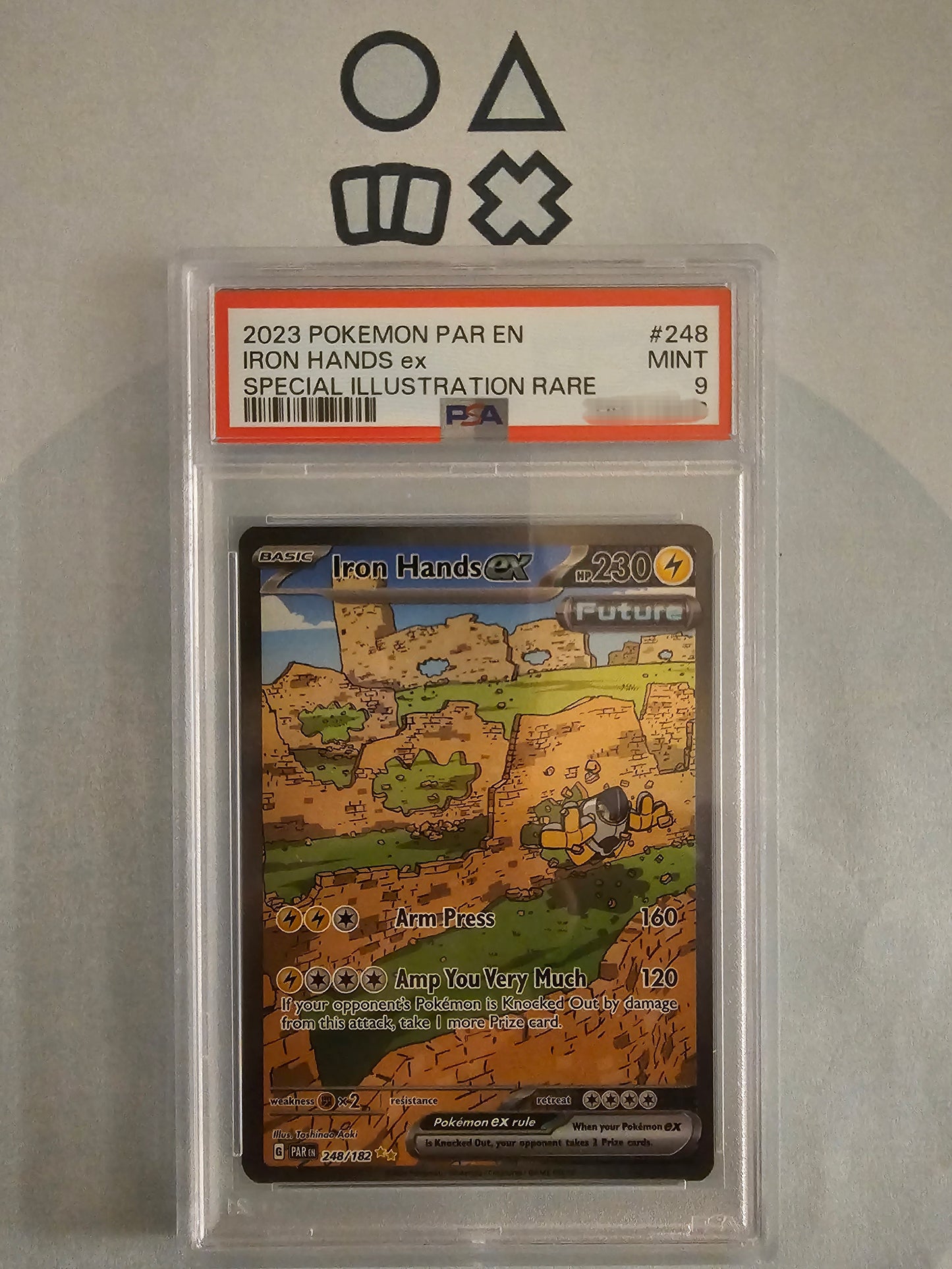 Iron Hands EX - PSA 9 (PAR248 S&V Paradoxrift)
