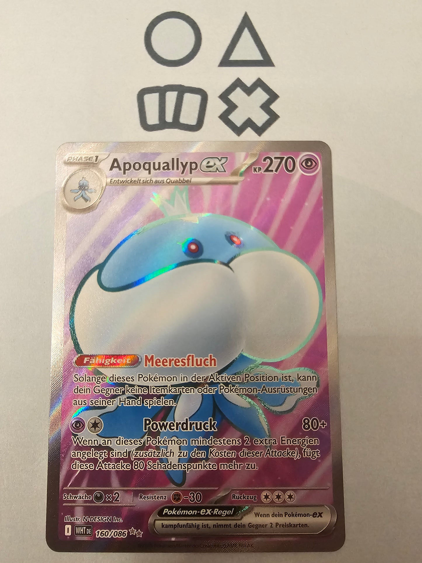 Apoquallyp EX - NM (WHT 160 S&V White Flare)