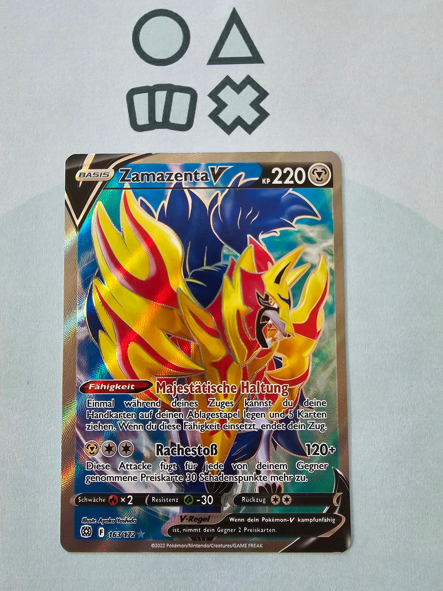 Zamazenta V - NM (BRS163 SWSH Brilliant Stars)