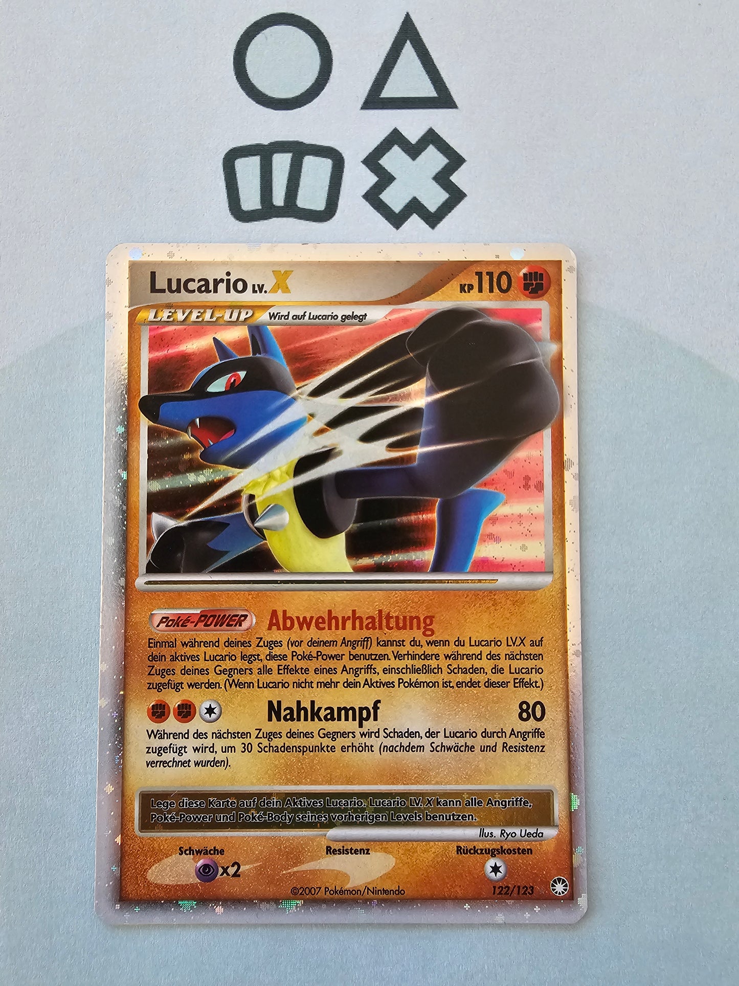 Lucario Lv.X - NM (MT122 D&P Mysterious Treasures)