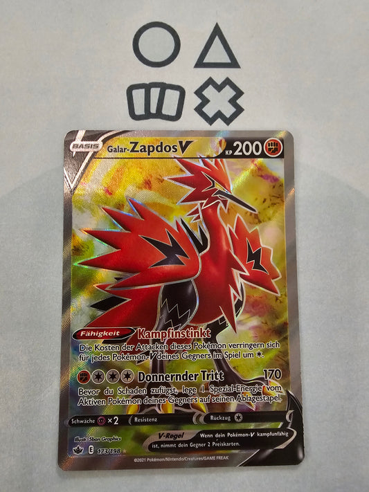 Galar-Zapdos V - NM (CRE173 SWSH Chilling Reign)