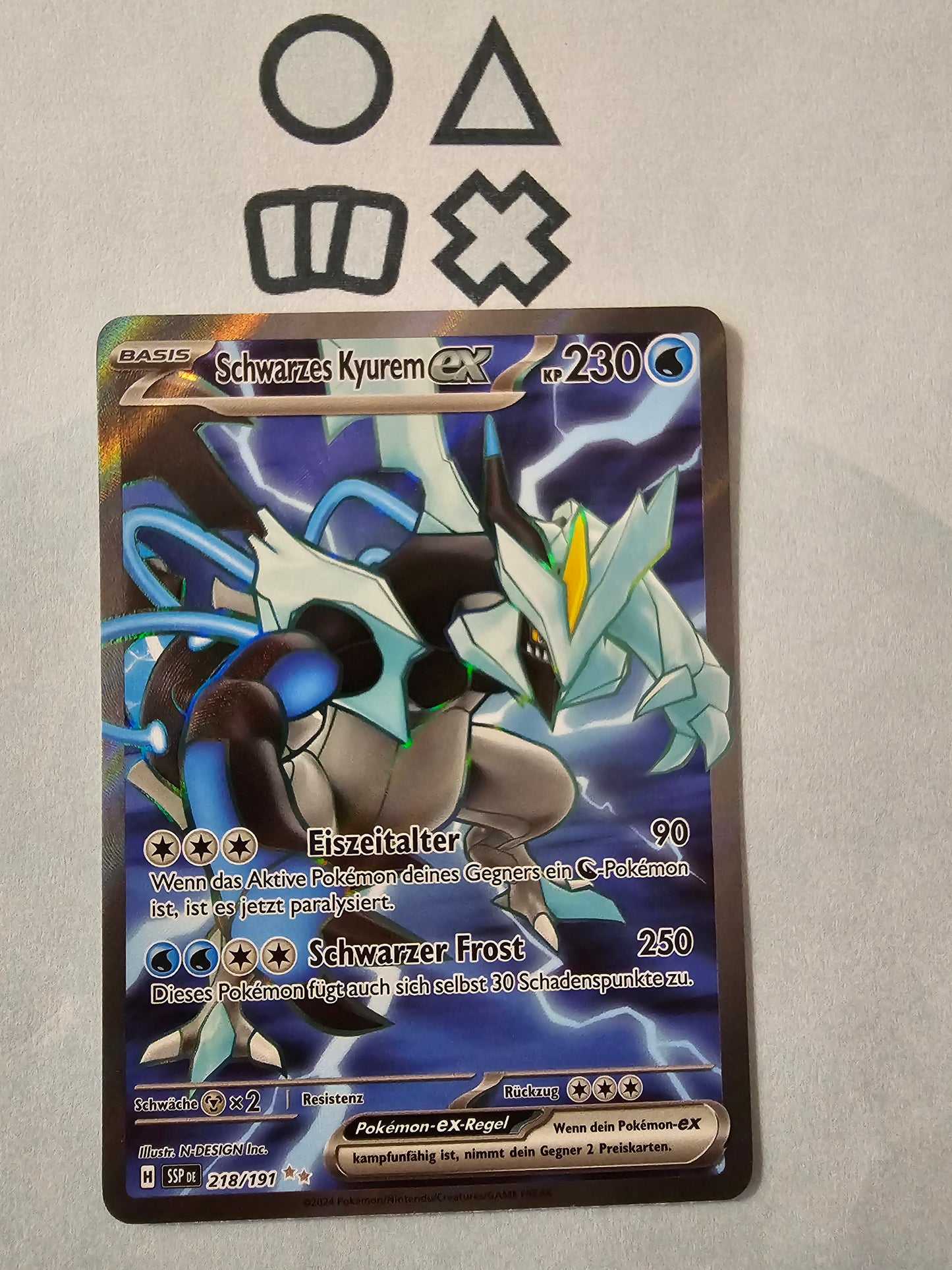 Schwarzes Kyurem EX - NM (SSP218 S&V Surging Sparks)