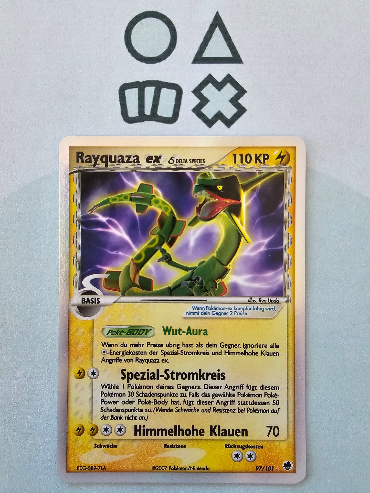 Rayquaza ex delta species - EXC-NM (DF97 EX Dragon Frontiers)