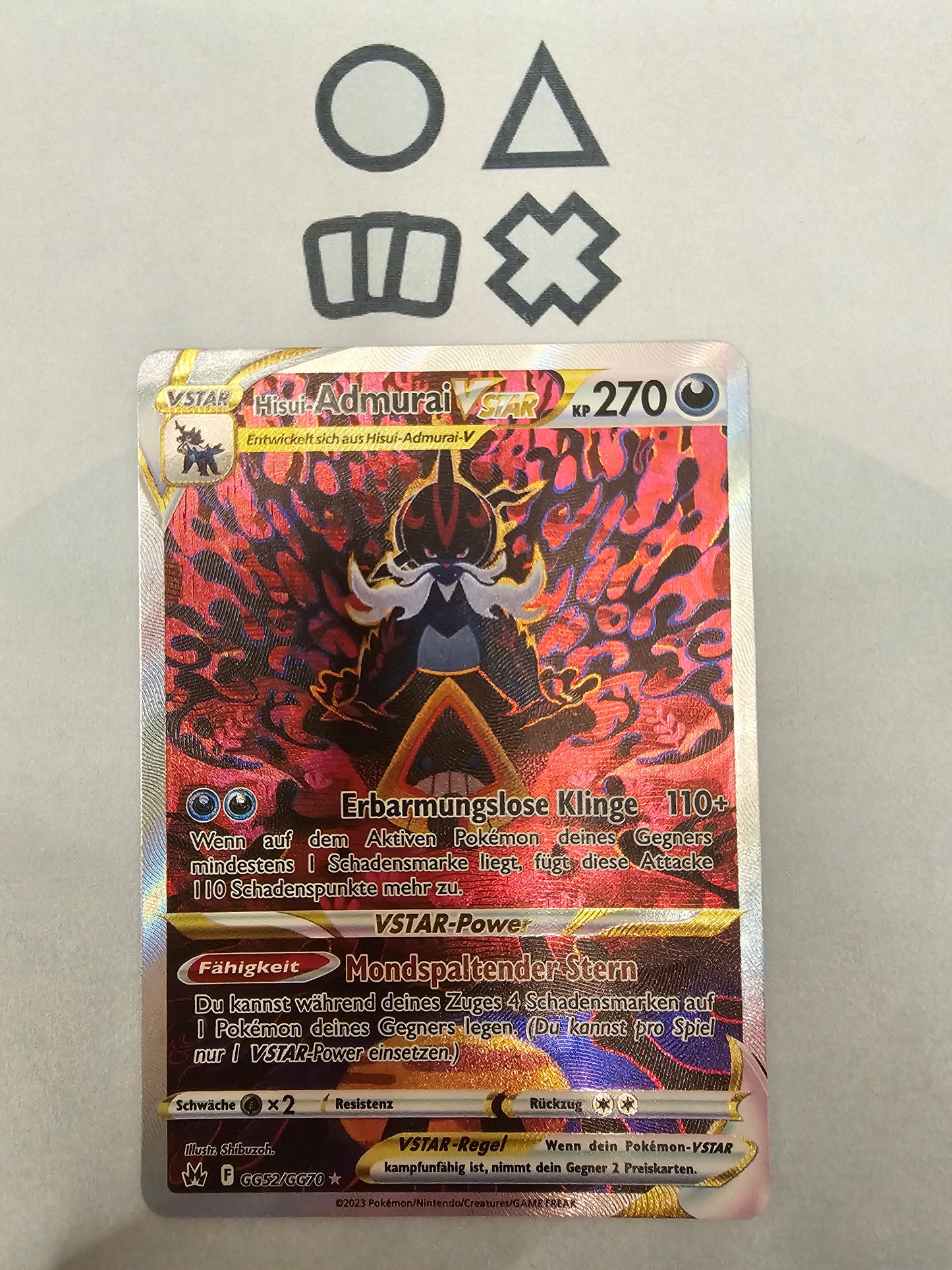 Hisui-Admurai VSTAR - NM (CRZ GG52 SWSH Crown Zenith)