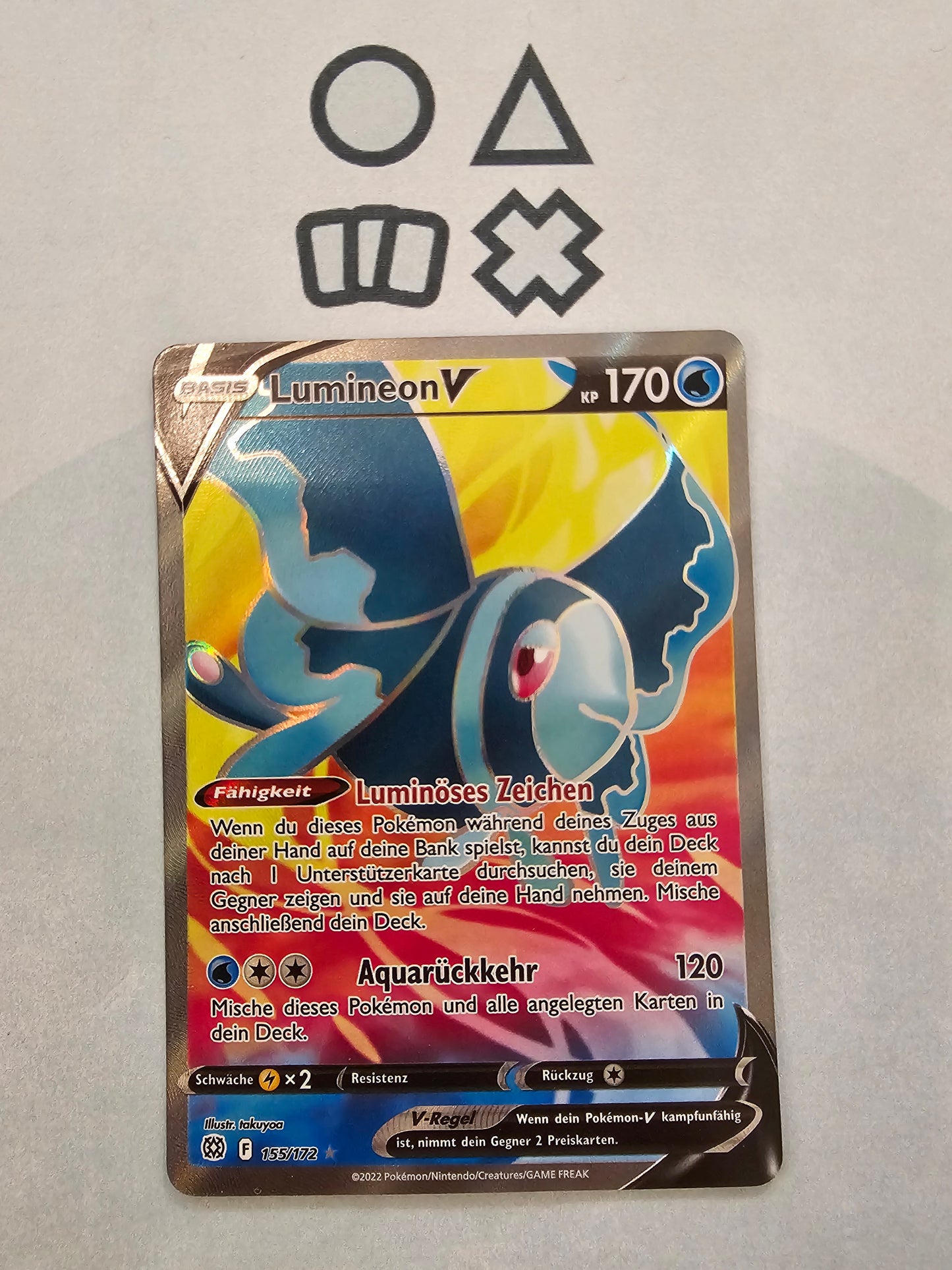 Lumineon V - NM (BRS155 SWSH Brilliant Stars)