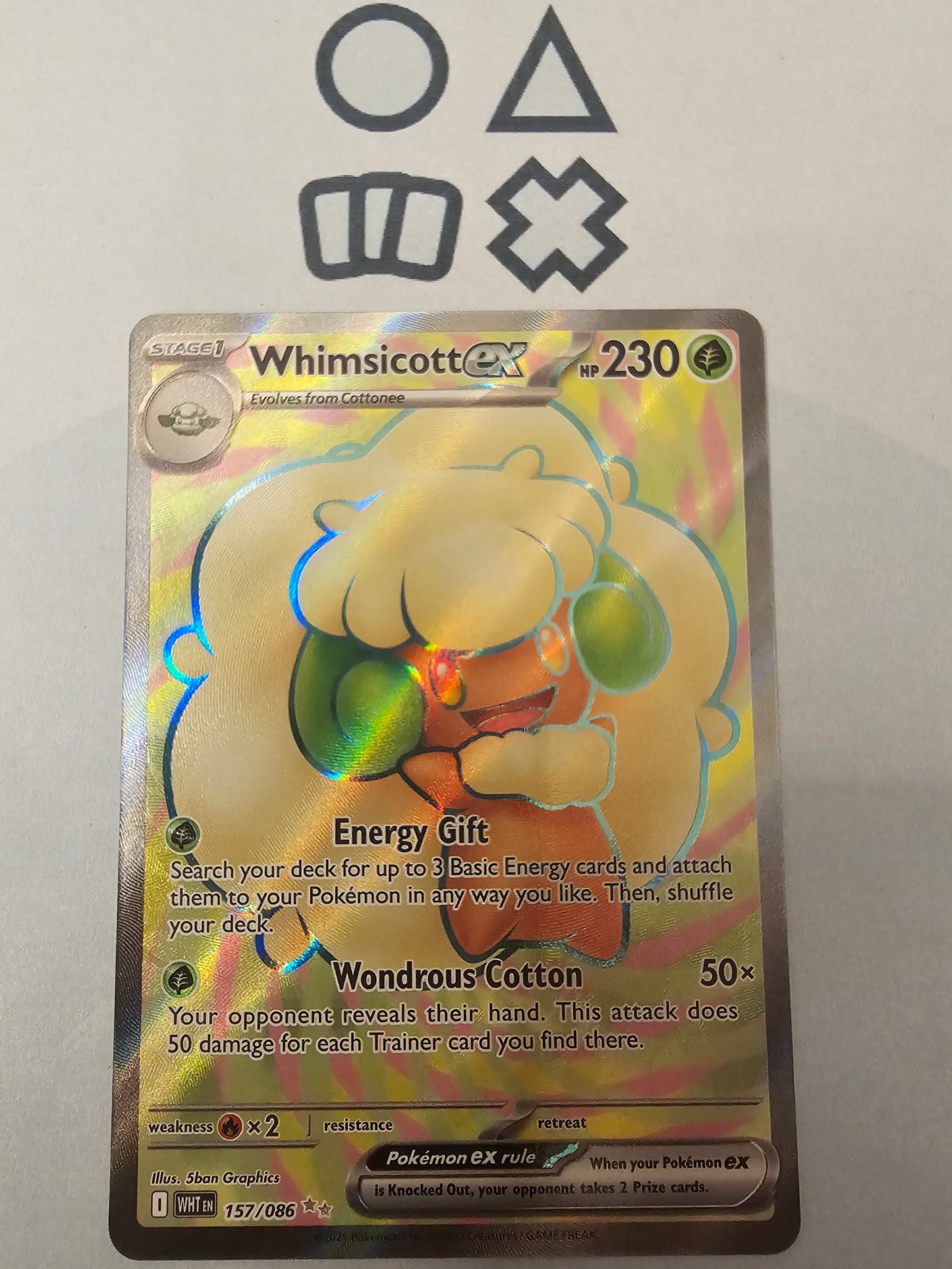 Whimsicott EX - NM (WHT157 S&V White Flare)