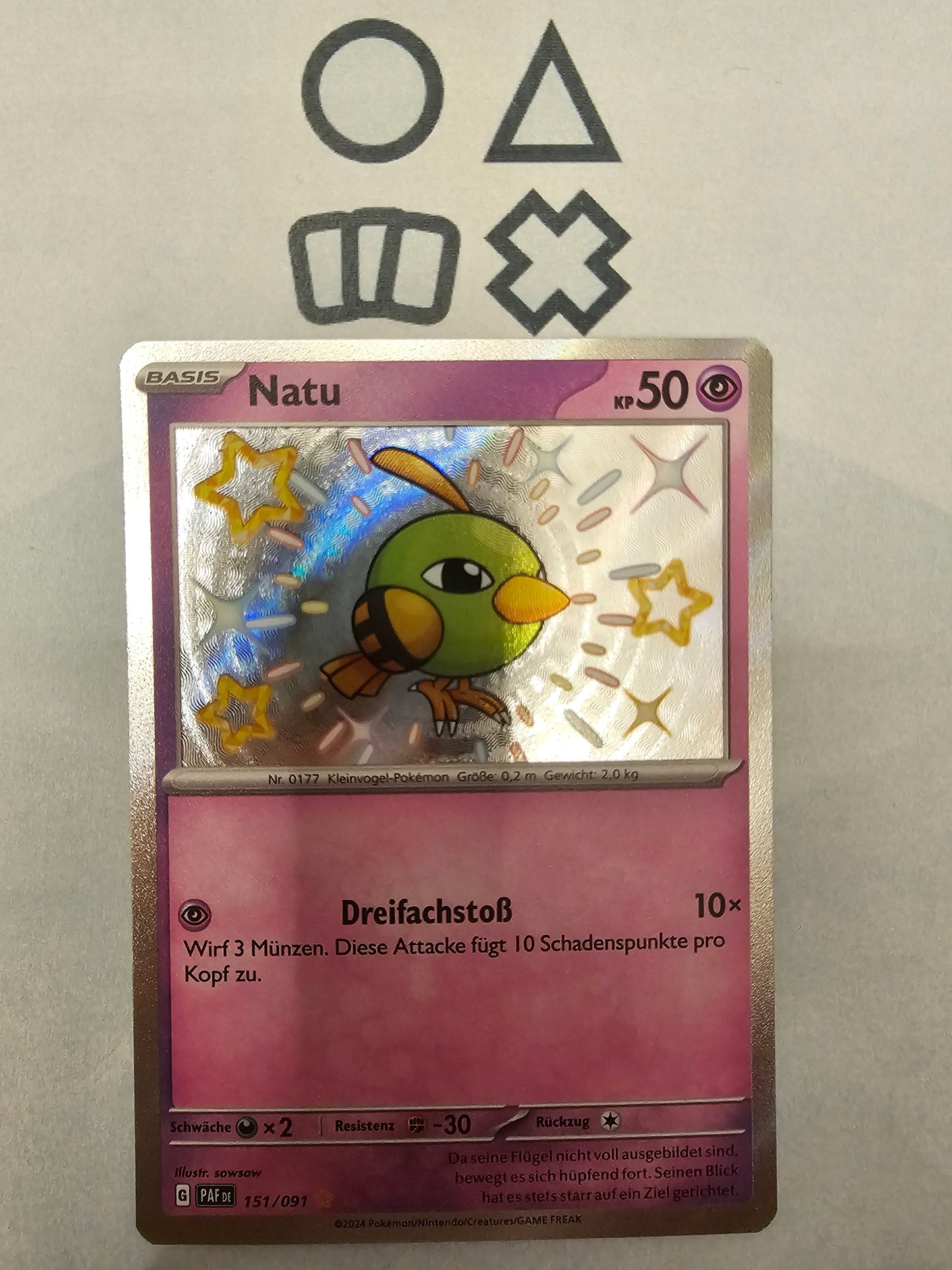 Natu - NM (PAF151 S&V Paldean Fates)