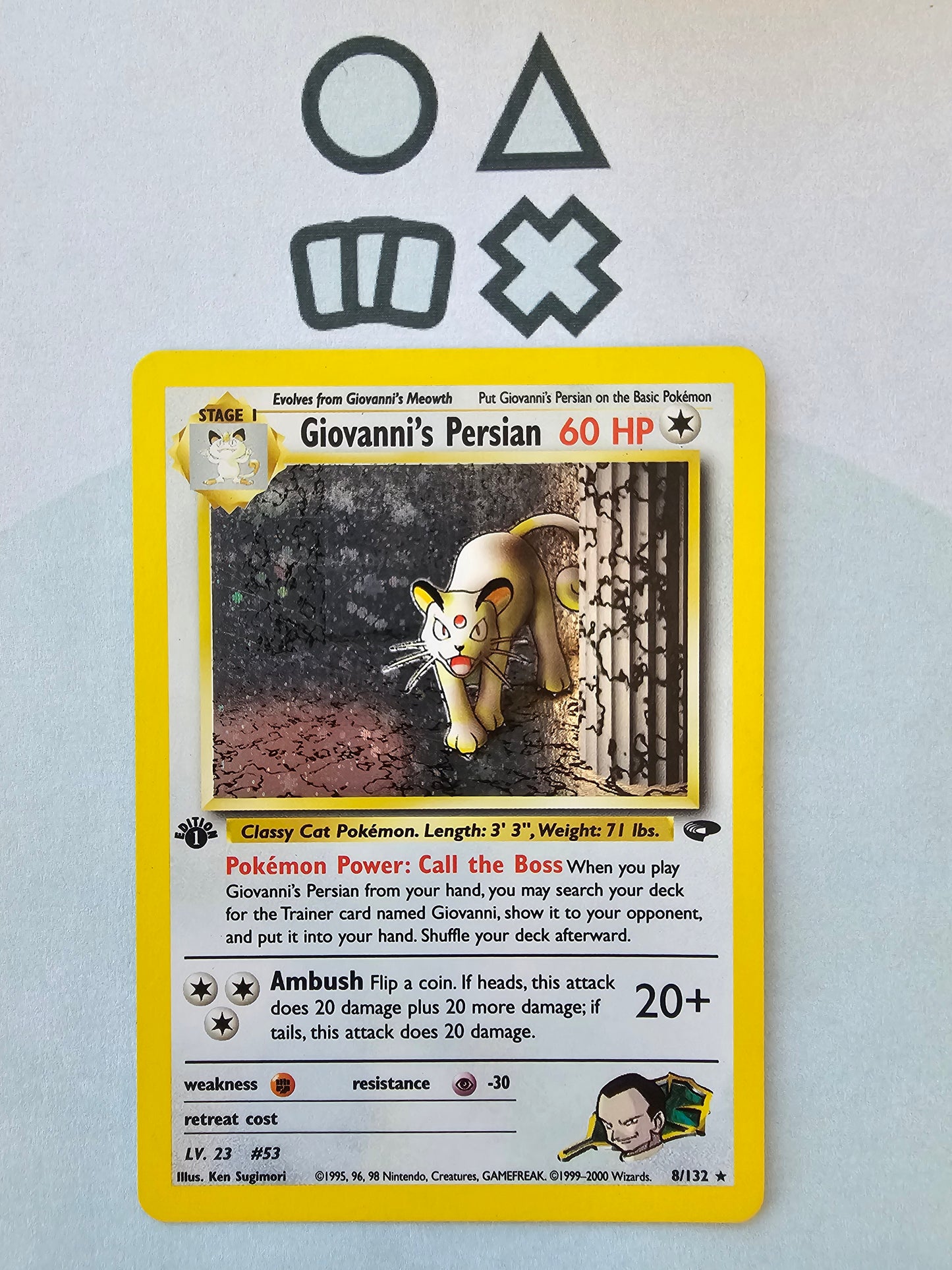 Giovanni's Persian 1st Edition - EXC (GC8 Gym Challege)