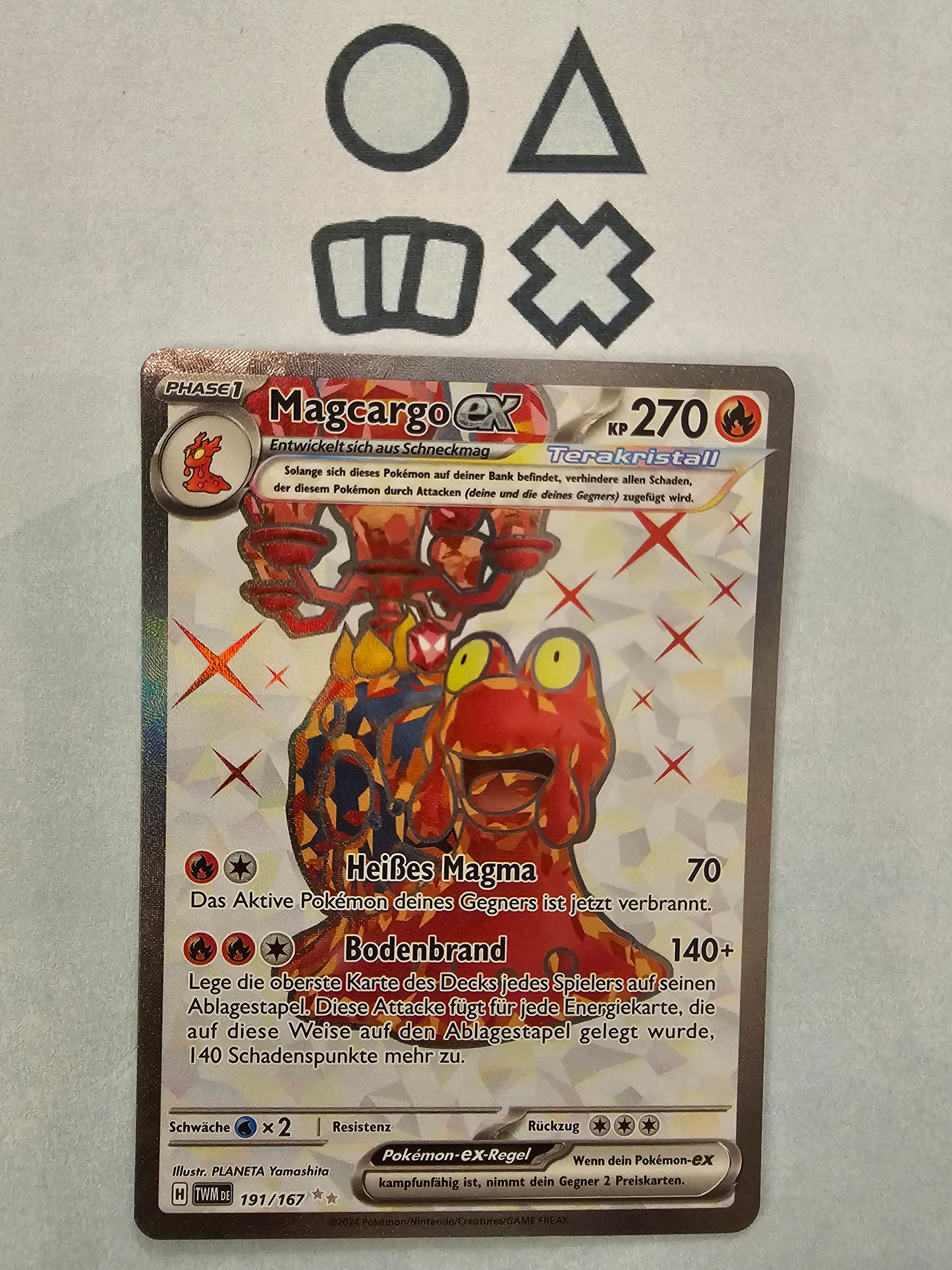 Magcargo EX - NM (TWM191 S&V Twilight Masquerade)